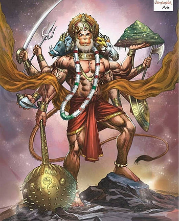 Hanuman, Cartoon Hanuman HD phone wallpaper