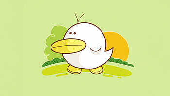 Plump Duck, duck, minimalism, minimalist, artist, artwork, digital-art, deviantart HD wallpaper