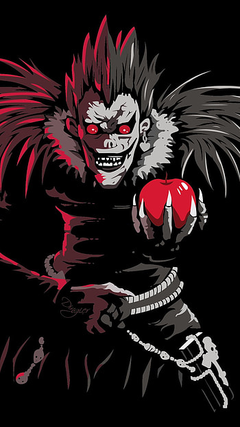 Bored ryuk, anime, shinigami, deathnote HD phone wallpaper