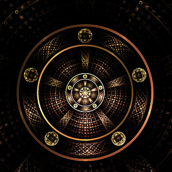 Abstract, Dark, Circles, Lines, Fractal HD phone wallpaper