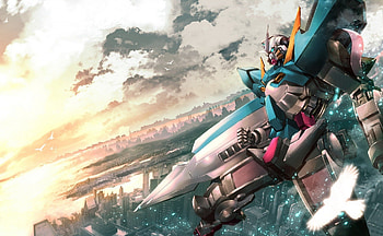 gundam, sky, anime, mecha, manga HD wallpaper