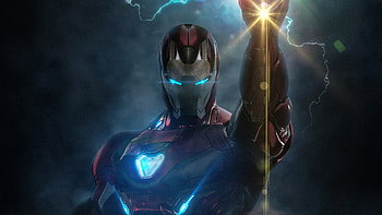 Iron Man Infinity Gauntlet, iron-man, superheroes, artwork, artist, behance HD wallpaper