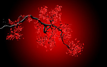 RED TREES NATURE LEAVES BACKGROUND HD wallpaper