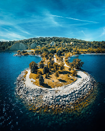 Scarborough Bluffs Park, coastal, Toronto, Ontario HD phone wallpaper