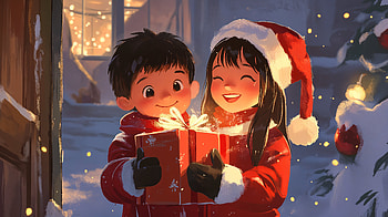 Joyful Holiday Moments: Christmas Gift, Christmas, child, gift HD wallpaper