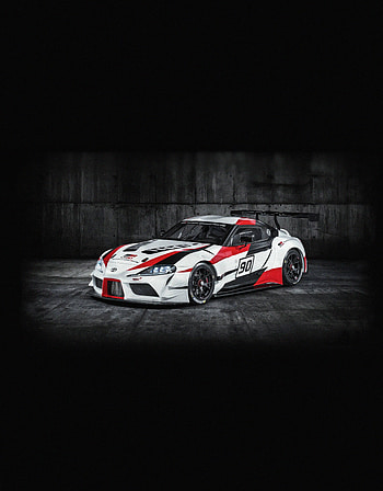 Toyota GR Supra, red-lines, sports car HD phone wallpaper