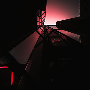 Architecture, Building, Dark, Height, Facade, Bottom View HD phone wallpaper