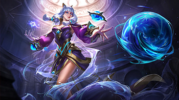 Fantasy girl, blue, girl, jinghan, fantasy, purple HD wallpaper