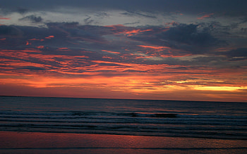 Nature, Sunset, Sky, Sea, Handsomely, It's Beautiful HD wallpaper