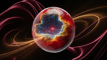 Radiant Nebula Orb -, Ringed Planet, Nebula, Orb, Space HD wallpaper