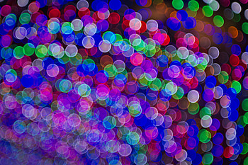 Colorful, lights, decoration, bokeh HD wallpaper