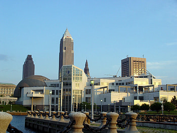 Cleveland skyline, Stunning , City's charm, Quintessential skyline HD wallpaper