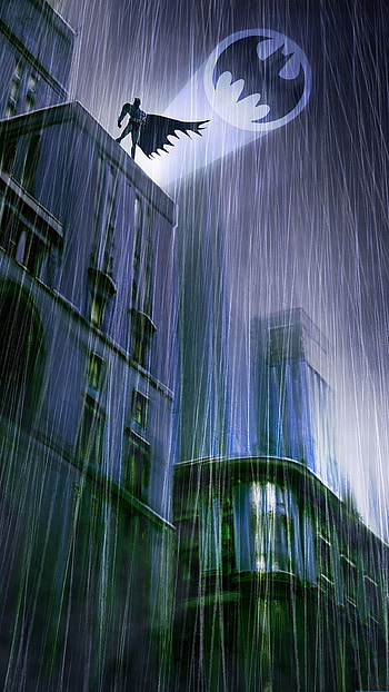 Bat-Signal, Gotham City HD phone wallpaper