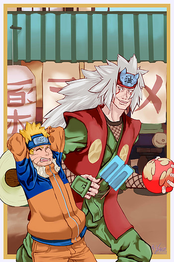 Naruto Uzumaki, Jiraiya HD phone wallpaper