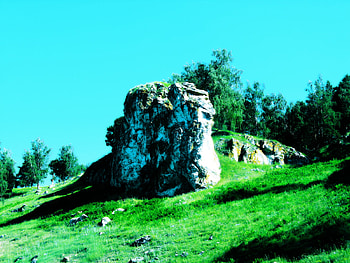 Strange World 2, grass, nature, green, rock HD wallpaper