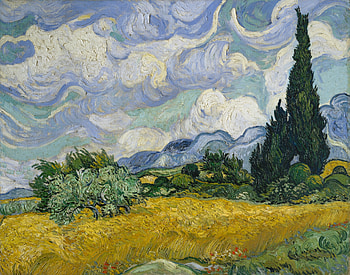Vincent Van Gogh, Nature, Canvas, Butter, Oil, Wheat Fields, Wheat Field With Cypresses HD wallpaper