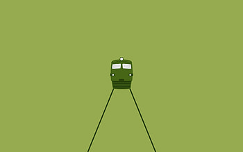 Minimalism, Train, Locomotive HD wallpaper