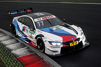 BMW M4 DTM, 2018, racing car, top view HD wallpaper