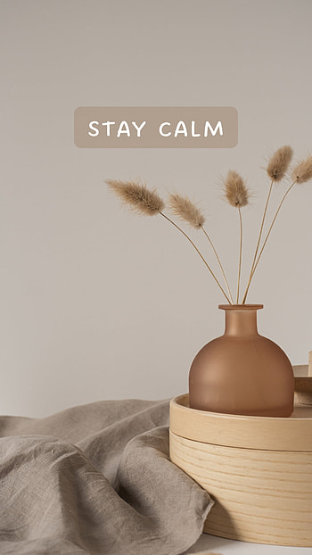 stay calm, pottery, serveware, flowers, stay_calm, pot, flowerpot, android, peace HD phone wallpaper