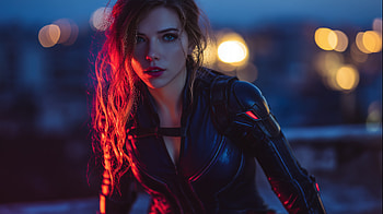 Natasha Romanoff, black-widow, superheroes, artwork, art, digital-art, ai, deviantart HD wallpaper