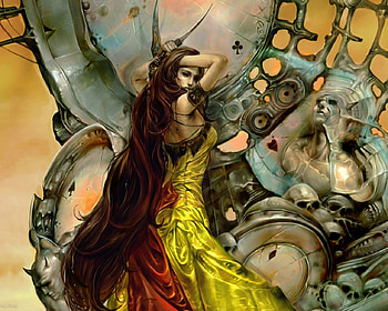 Fantasy girl, abstract, fantasy HD wallpaper