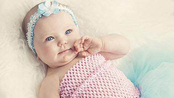 Cute Baby With Blue Eyes, cute, baby, girls, eyes HD wallpaper