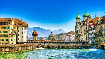 Switzerland--Lucerne, building, Lucerne, Switzerland-, house HD wallpaper