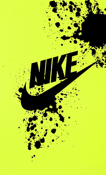 Splash nike lime, art, logo HD phone wallpaper
