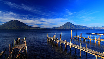 ... Background Full . guatemala, island, mountain, beach HD wallpaper