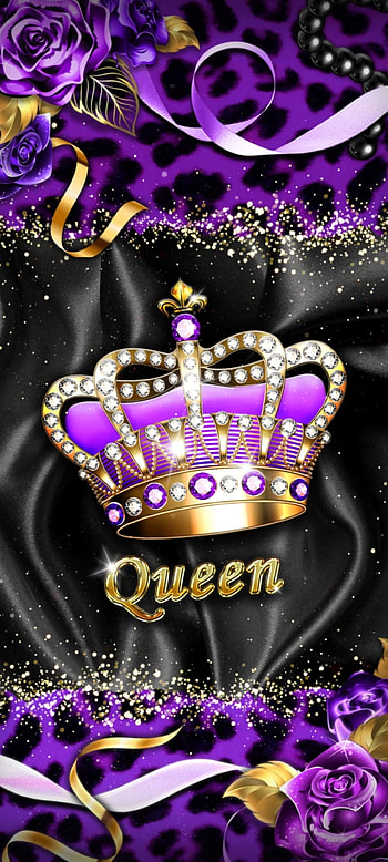 Purple Leopard Queen, magenta, Crown, pink, King, Luxury, Diamond HD phone wallpaper