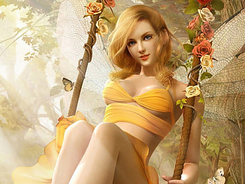 feary, hermoso, a angel HD wallpaper