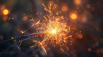 Glittering Sparkler, sparkler, fireworks, celebration, light, Festive HD wallpaper