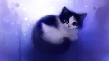 Cat, Cute cat drawings, Artistic masterpiece, Adorable illustrations HD wallpaper