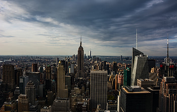 Cities, Architecture, Usa, Building, View From Above, Skyscrapers, United States, New York, Manhattan HD wallpaper