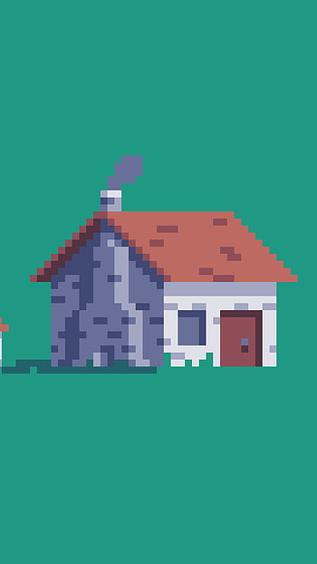 Cozy Pixel Cottage — , house, artistic, pixel art HD phone wallpaper