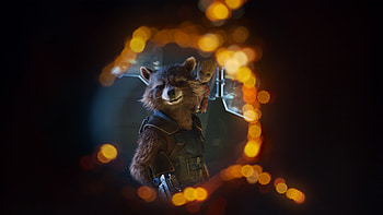 Guardians of the Galaxy Vol. 2, Rocket Raccoon HD wallpaper
