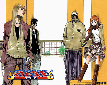 opening, ichigo, orrihime, quincy, chad HD wallpaper