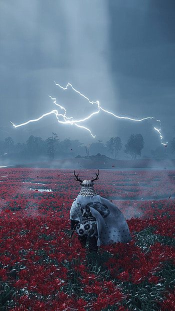 Japan, cloud, sky, samurai HD phone wallpaper