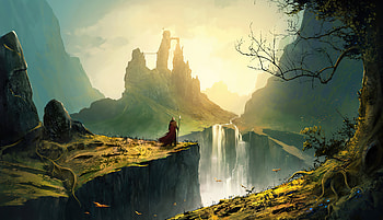 Wizard Kingdom , wizard, artist, artwork, digital-art, artstation HD wallpaper