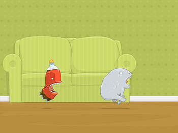 Vector, Animal, Fear, Sofa, Drink, Beverage, Misgiving, Chase HD wallpaper