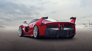Ferrari, Cars, Back View, Rear View, Wings, Hypercar, Ferrari Fxx K HD wallpaper