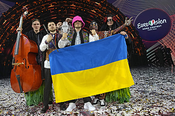 Ukrainian group Kalush Orchestra, Eurovision song contest, Ukrainian music, Kalush HD wallpaper
