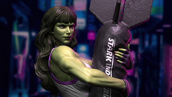 She Hulk Artwork, she-hulk, tv-shows, superheroes, marvel, artwork, arstation HD wallpaper