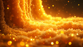 Golden Glow: Ultra of Enchanting Light, yellow, gold, glitter, bokeh, Abstract HD wallpaper