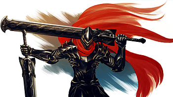 Armour, big sword, warrior, Overlord, anime, art HD wallpaper