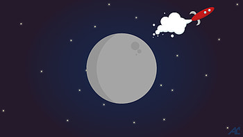 Space Rocket Minimal, rocket, space, minimalism, minimalist, artist, artwork, illustration, digital-art, behance HD wallpaper