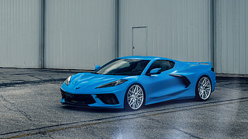 Light, Blue, Chevrolet, Corvette, Car, C8 Cars HD wallpaper