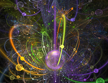 Abstract, Multicolored, Motley, Lines, Fractal, Confused, Intricate, Sphere, Spheres HD wallpaper