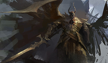 fantasy, angel warrior HD wallpaper
