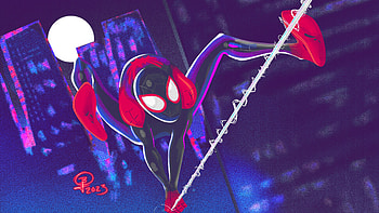 Spider Man Infinite Swing, spiderman, miles-morales, superheroes, artwork, art, digital-art, artstation HD wallpaper